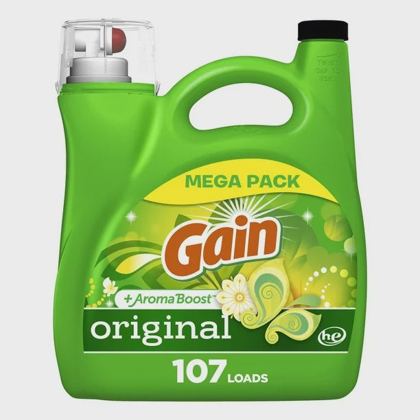 Gain + Aroma Boost Liquid Laundry Detergent Original Scent - 107 Loads