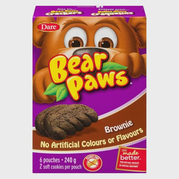 Dare Brownie Bear Paws - 6ct