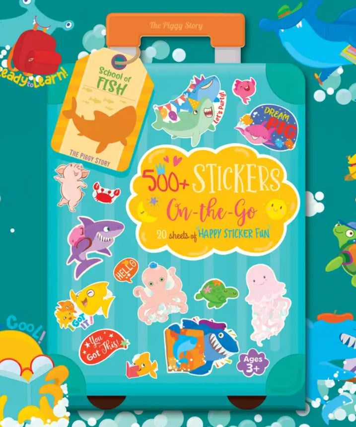 500+ Stickers On-the-Go School of Fish