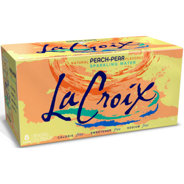 LaCroix Peach Pear Sparkling Water 8x355ml +$0.80DEP