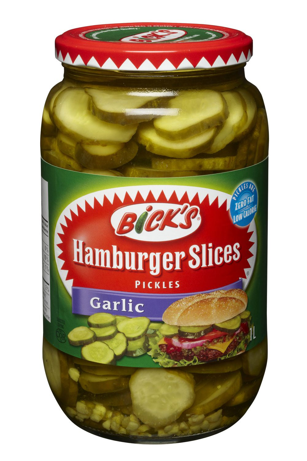 Bicks Hamburger Pickles Garlic - 1 L