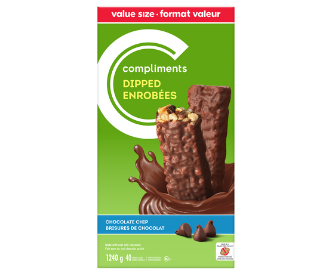 Compliments Chocolate Dipped Granola Bars, 1240g