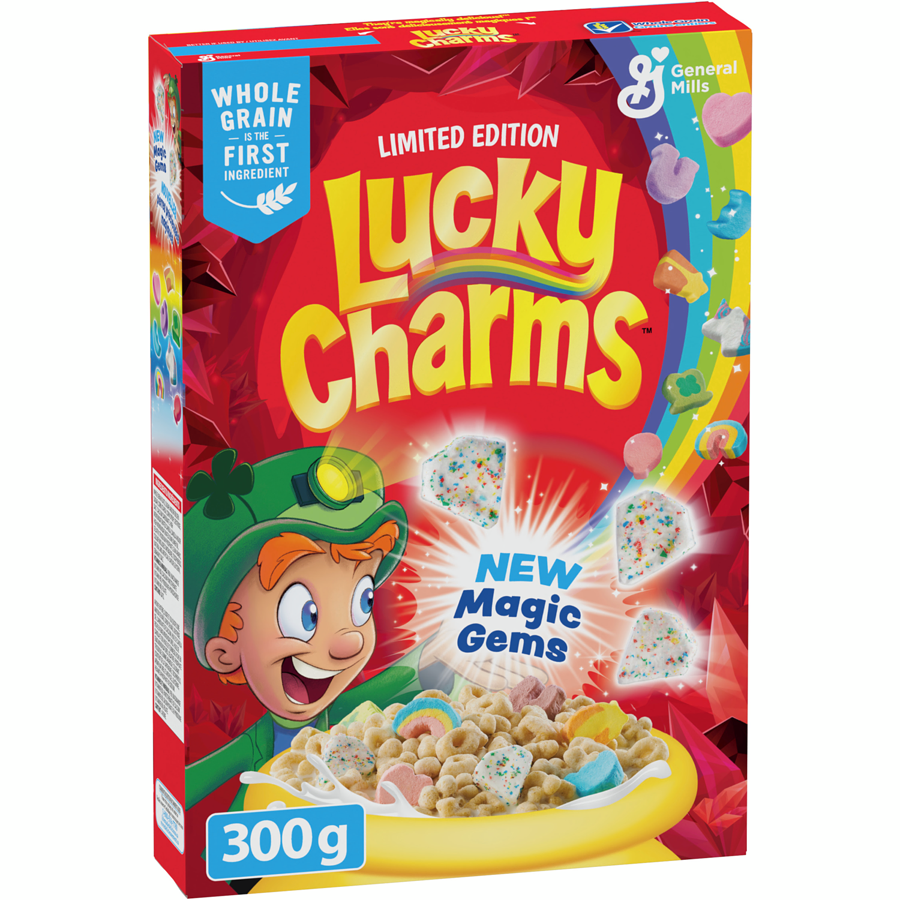 General Mills Lucky Charms Magic Gems with Marshmallows - 300G