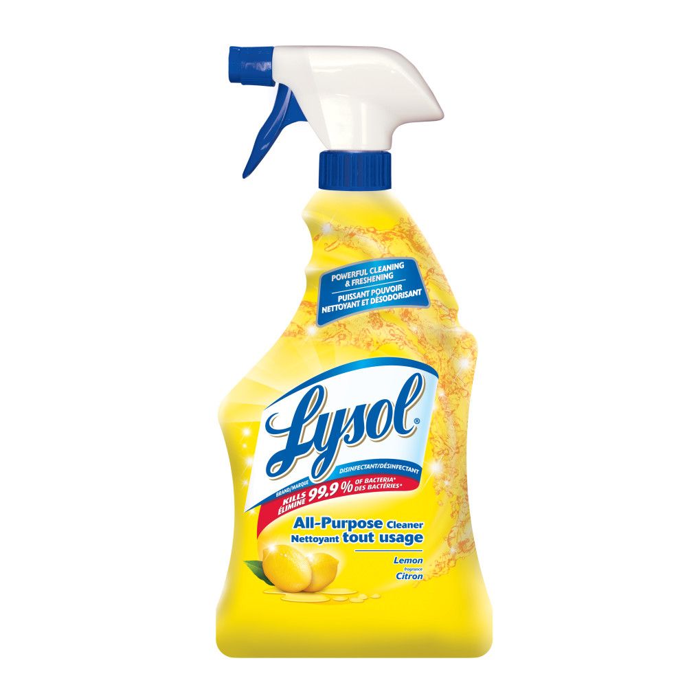 Lysol All Purpose Cleaner Spray Bottle Lemon Scent 650 ml