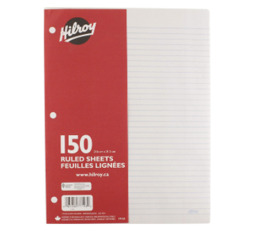 Lined Paper 150 sheets