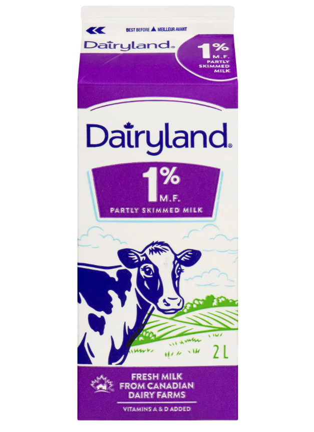 Dairyland 1% Milk - 2L + $0.25 Dep