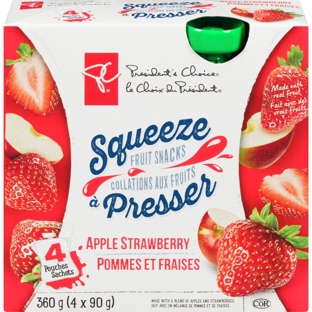 PC Squeeze Fruit Snacks - Apple Strawberry