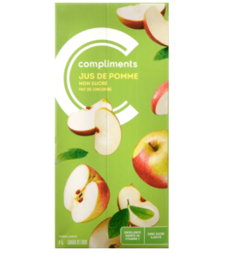 CG Apple Juice - 1L + $0.12 Dep