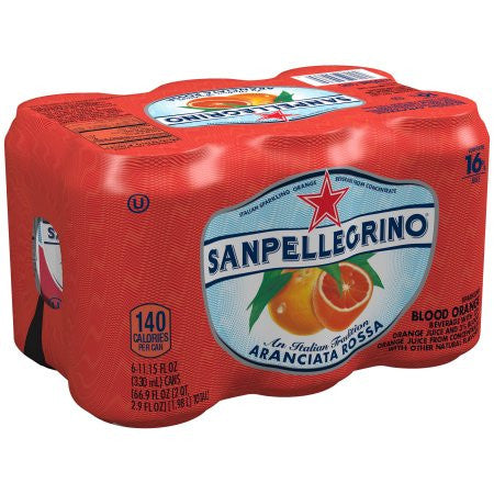 San Pellegrino Blood Orange - 6 x 330 ml + $0.60 Dep