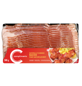 Compliments Bacon Naturally Smoked - 375g