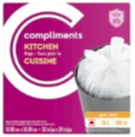 Compliments Scented Garbage Bags 25L - 100ct