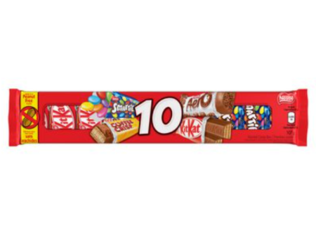 Nestle Assorted Snack size Chocolate Bars x10