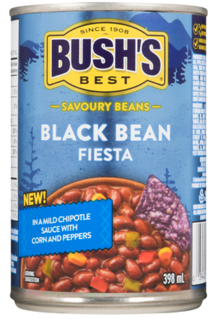 Bush's Black Fiesta Beans - 398ml