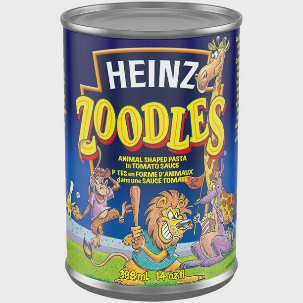 Heinz Zoodles Animal Shaped Pasta - 398ml