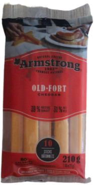 Armstrong Old Cheddar Cheese Stick - 10ct