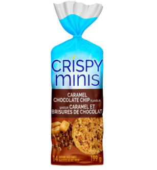 Crispy Minis Caramel Chocolate Chip Rice Cakes - 140g