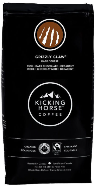 Kicking Horse Grizzly Claw Whole Bean Coffee - 454g