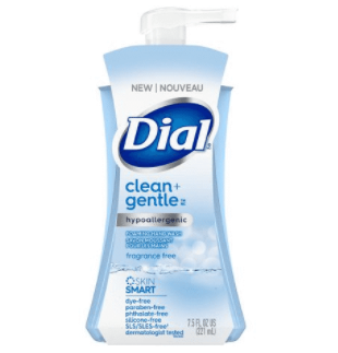 Dial Clean + Gentle Hypoallergenic Waterlily Foaming Hand Wash - 221ml