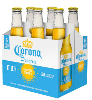 Corona Sunbrew Non Alcoholic Beer 6x330ml + $0.60 DEP