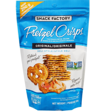 Snack Factory Pretzel Crisps, Original - 200g