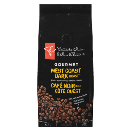 PC West Coast Dark Roast Coffee Beans 907g