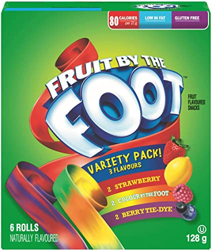 Fruit by the Foot Variety Pack 128g - 6x21g