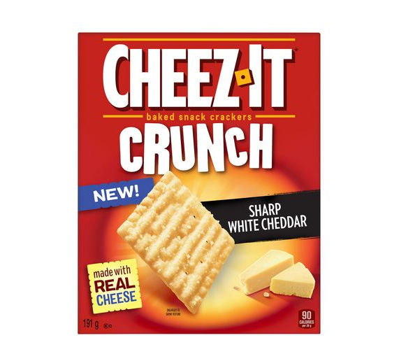 Cheez-It Crunch Sharp White Cheddar Crackers - 191g