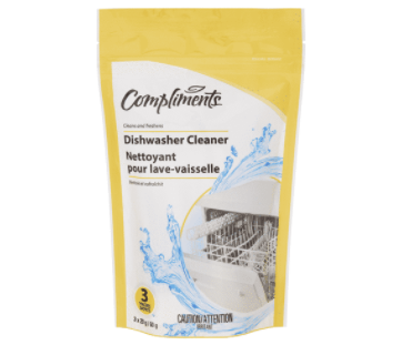 Compliments Dishwasher Cleaner Pouches 60g