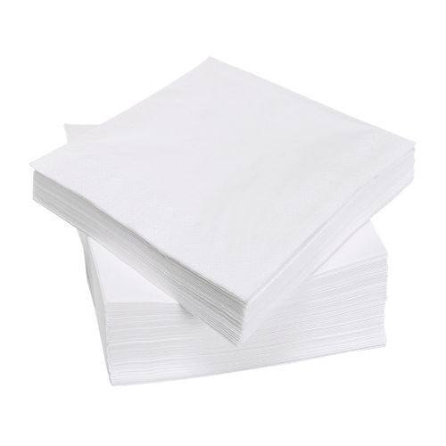 IKEA Fantastisk White Napkins - 100pk