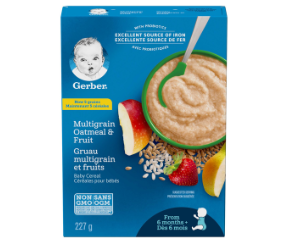 Gerber-Multigrain Oatmeal and Fruit 227g