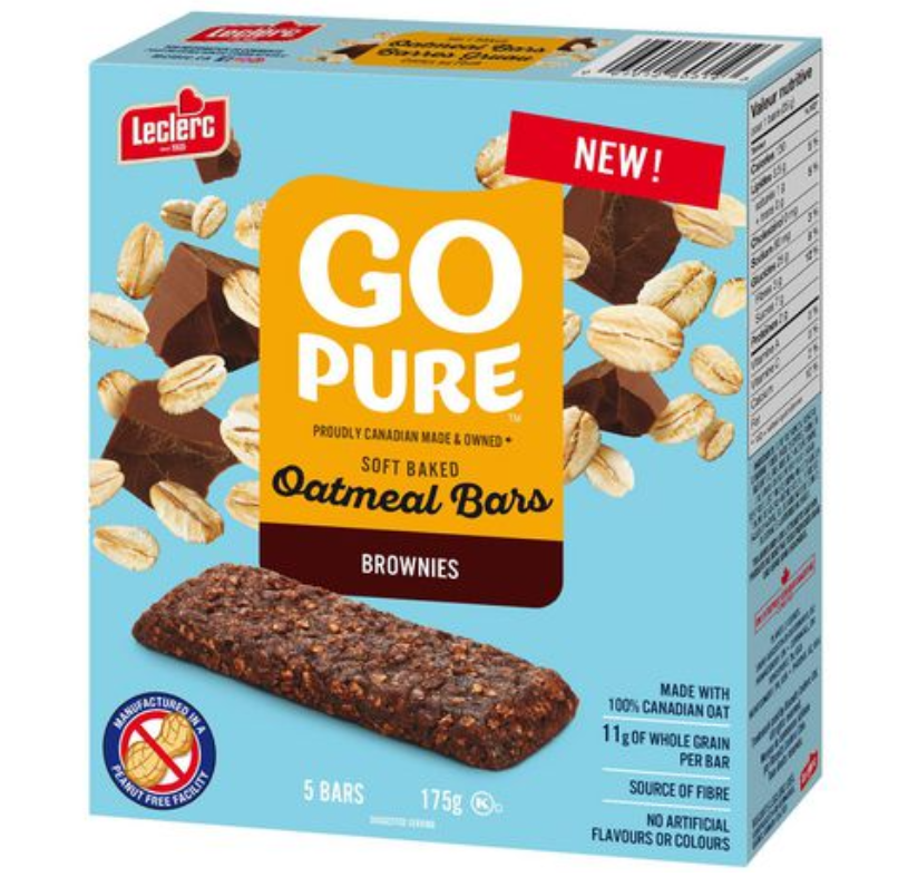 Go Pure Brownie Oatmeal Bars - 5 bars - 175g