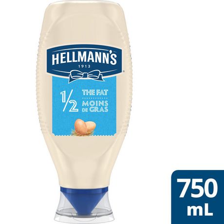 Hellman's Mayonnaise -1/2 Fat Squeeze Bottle - 750 ml