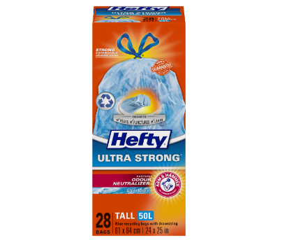 Hefty Ultra Strong Recycling Blue Bag 28pk