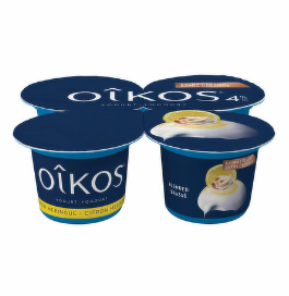 Oikos Greek Yogurt - 4 x 100g Lemon Meringue