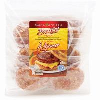 MarcAngelo Pork Breakfast Sausage Patties 1.2kg