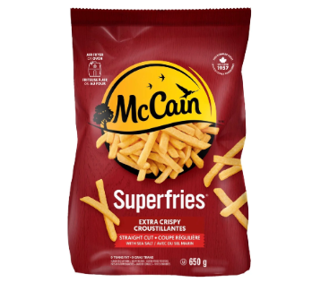 McCain Superfries Extra Crispy Straight Cut 650g