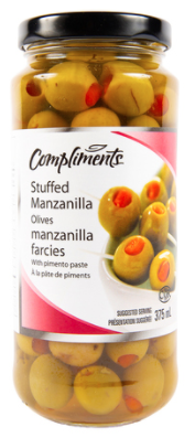 Compliments Stuffed Manzanilla Olives - 375ml