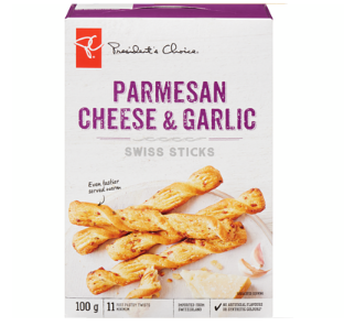 PC Parmesan & Garlic Swiss Sticks - 100 g