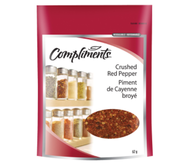 Compliments Crushed Red Pepper Flakes - 62g