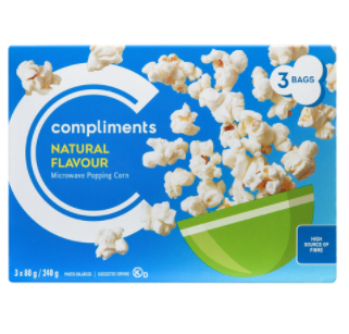 Compliments Microwave Popcorn 564g