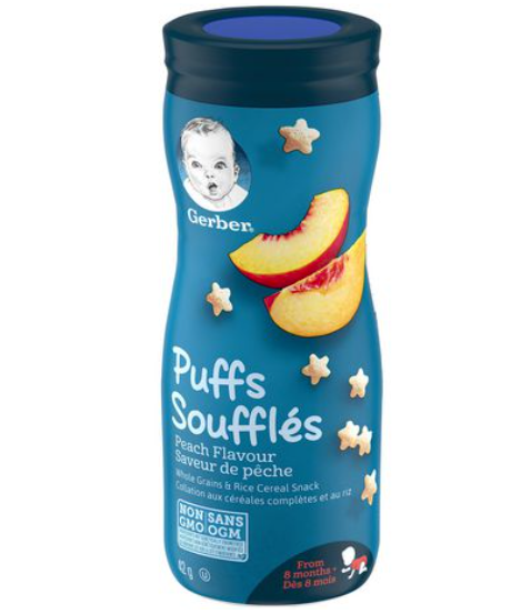 Gerber Peach Puffs - 42g