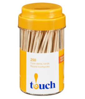 Touch Regular Toothpicks - 250ct