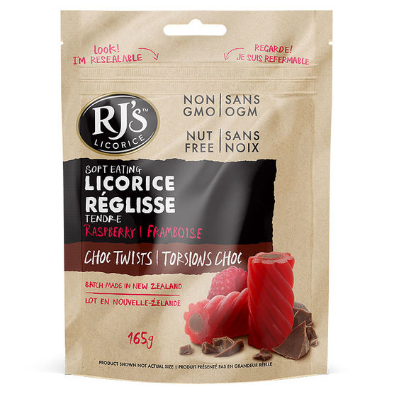 RJ's Raspberry Licorice Twists - 280g