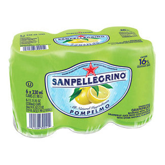 San Pellegrino Grapefruit - 6 x 330 ml + $0.60 Dep