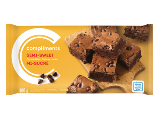 Compliments Semi-Sweet Chocolate Chips - 300g