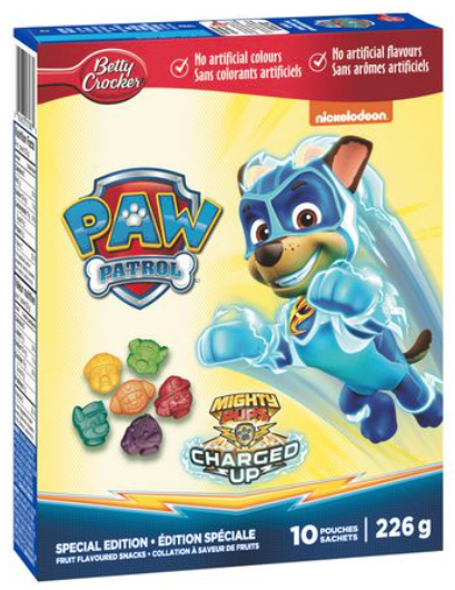 Betty Crocker Paw Patrol Fruit Snacks - 10pk