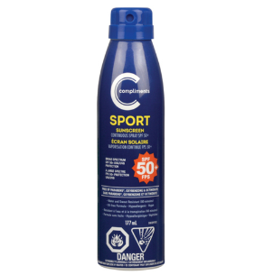 Compliments Sport Sunscreen Spray 30 SPF - 222ml