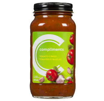 Compliments Tomato & Basil Pasta sauce 650ml