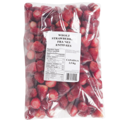 Snowcrest Whole Frozen Strawberries - 2.5kg