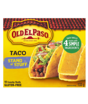 Old El Paso Stand & Stuff Taco Shells - 133g